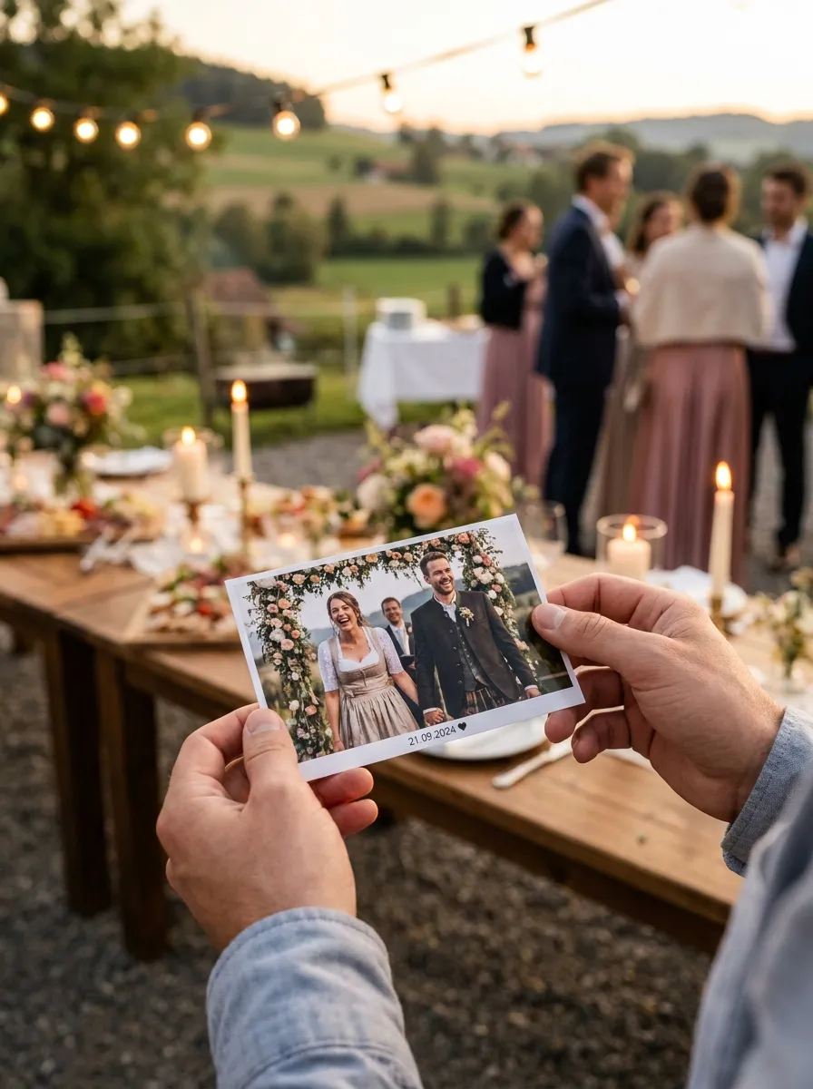 Fotodruck von einer Hochzeit